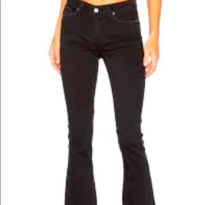 Paige Collette Crop Flare Black Jeans
